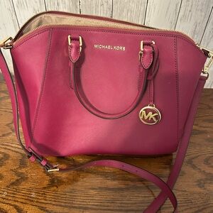 Michael Kors Fuchsia Satchel Bag